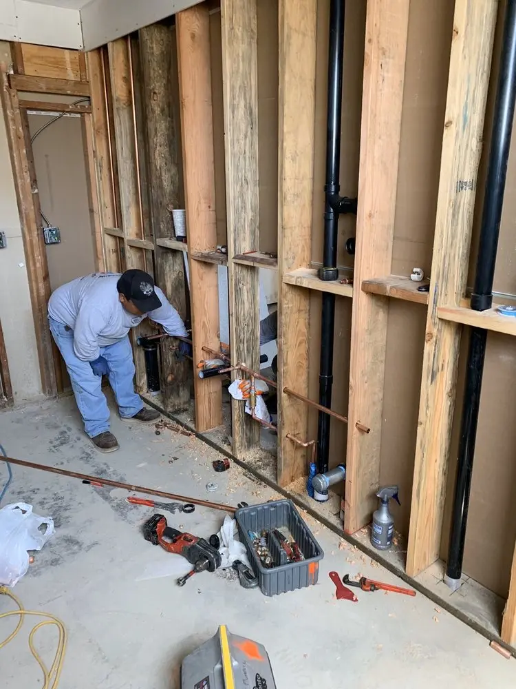 Commercial rough-in plumbing for Gas Line Repair in Hi-Land Acres